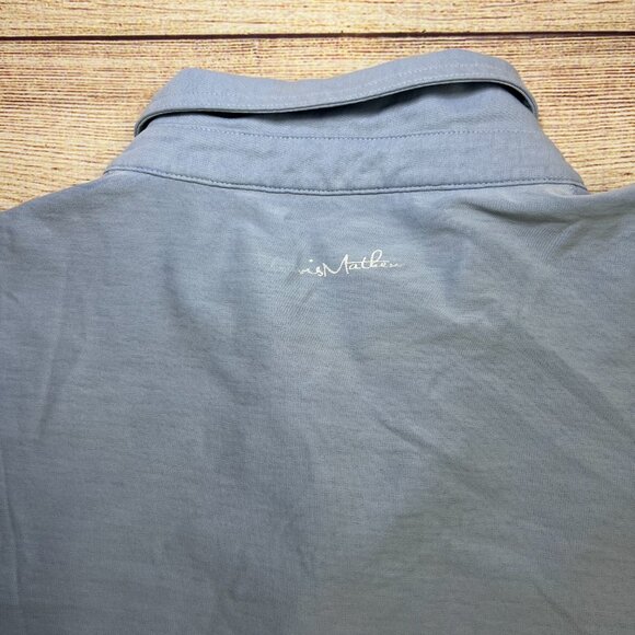TravisMathew Golf Polo Shirt Men's XL Blue Gray Performance Short Sleeve - Picture 2 of 13
